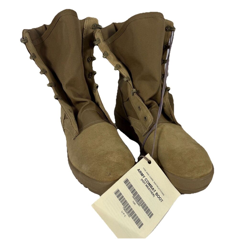 McRae Army Combat Boots NWT Hot Weather SZ 10R Coyote Brown NEW